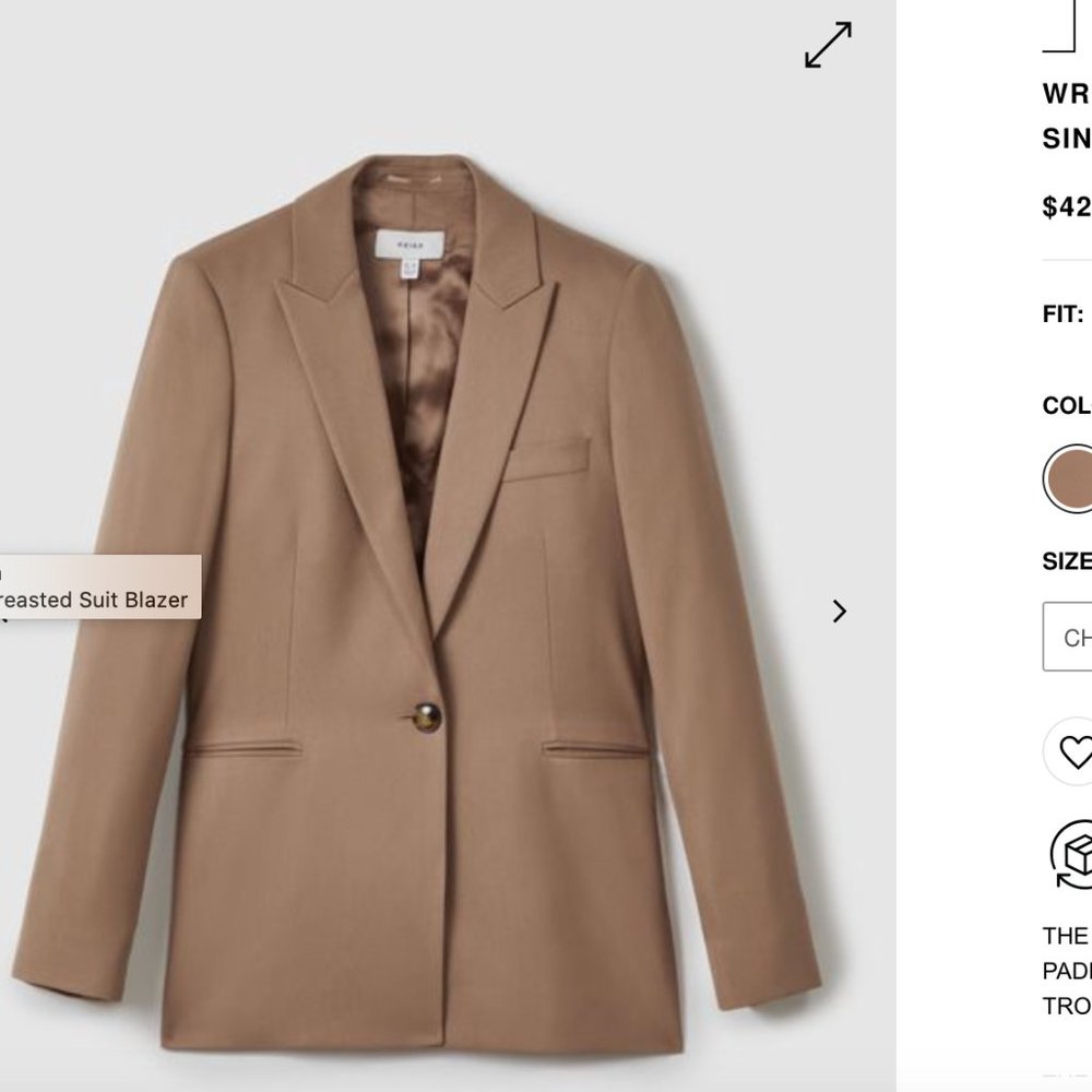 WREN SINGLE BREASTED SUIT BLAZER